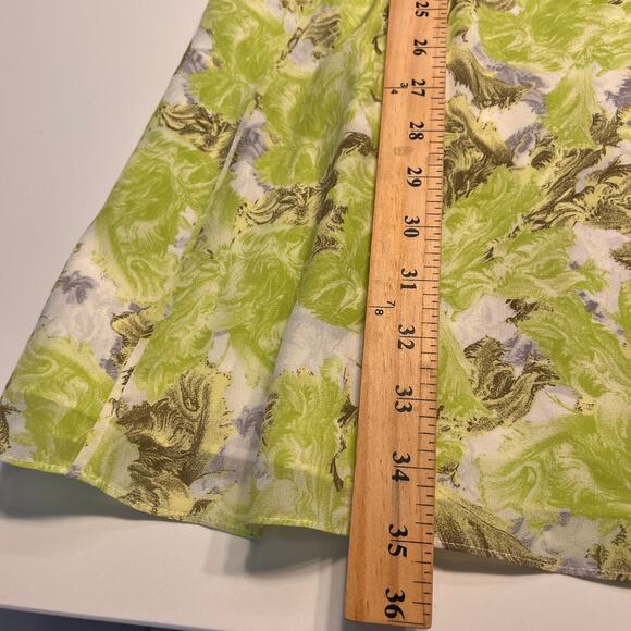 Reiss Lime Green Floral Printed Montgomery Sleeveless Shift Dress Size 2 - Picture 8 of 8